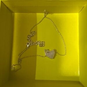Kendra Scott pink heart necklace
